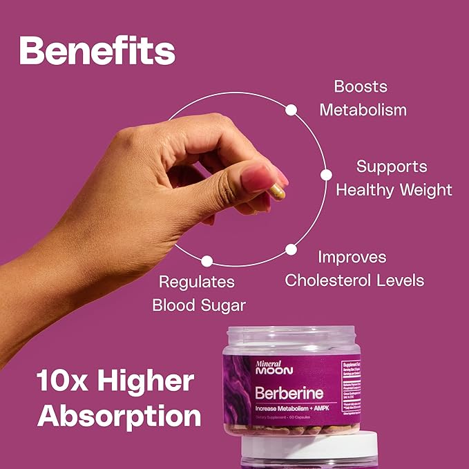 Body Composition Berberine Supplement with Cissus Quadrangularis & Berberine Phytosome – Supports Overall Wellness – 60 Capsules