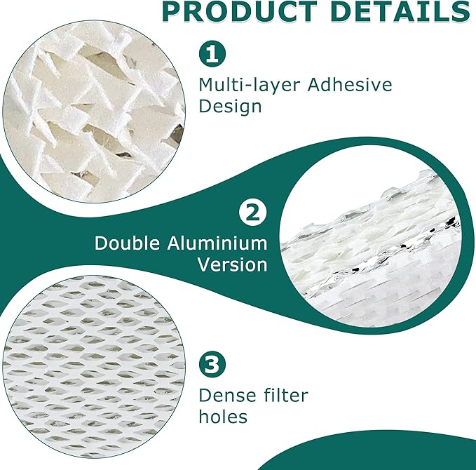 4 Pack 35 Water Panel for Humidifier Filter, Compatible with April.aire 300 350 360 560 560A 568 600 600A 600M 700 700A 700M 760 760A 768 Whole House Humidifier|10" x 13" by TOMOON