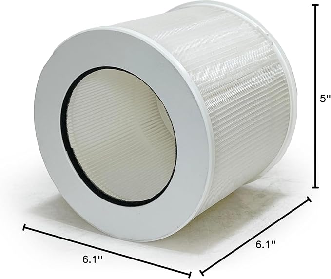 Nispira 12020 Filter Replacement for Clorox Air Purifier 11020 11021 2-In-1 True HEPA 1 Pack