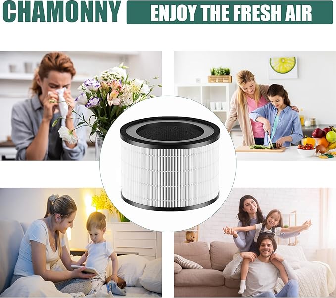 MAF-02 Filter Replacement, Compatible with Miko IBUKI M MA-02CW Air Purifier MAF-02/970 Sqft, 3-in-1 H13 True HEPA Filter and Activated Carbon Filter, 2 Pack