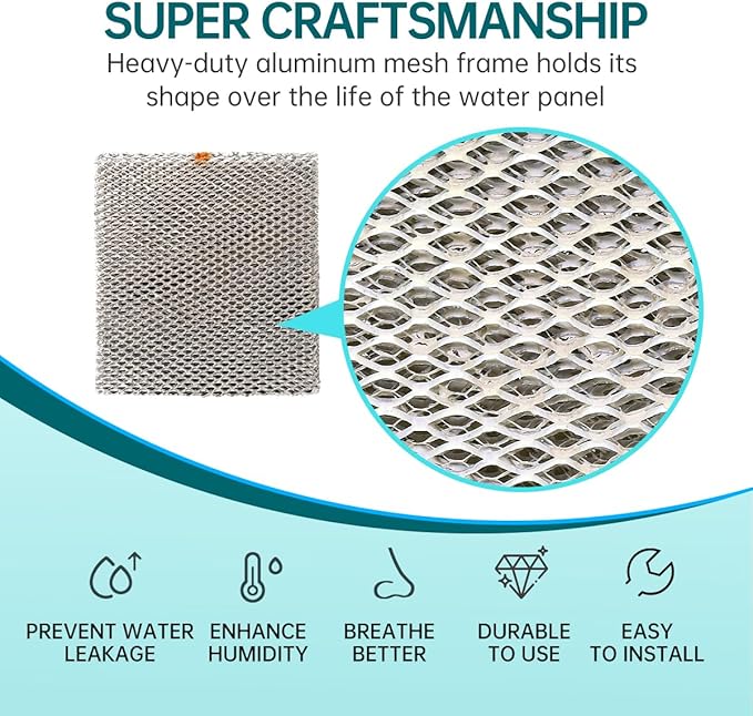2-Pack 10 Replacement Humidifier Water Panel Evaporator Compatible with Aprilaire H510EZ1A 4793 Humidifier Filter or 500 500A 500M 558 110 220 10" x 13" x 1-5/8"10