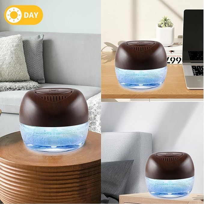 Purifier Air Washer, Air Fresher Aroma Diffuser for Home, Office, Air Purifier with Night Light (Brown)
