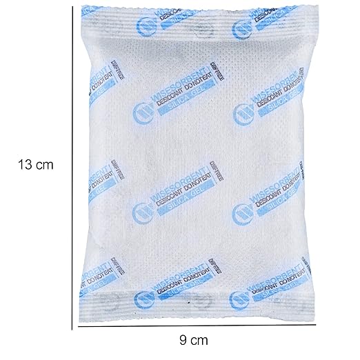 10Pcs 100 Gram Silica Gel Packets, Dessicant Packs for Storage, Pure and Safe Desiccant, Moisture Absorber Silica Gel Beads Packs for Moisture Control