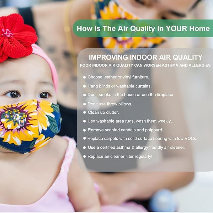 2-Pack True HEPA Replacement Filter, Compatible with Afloia Fillo and Mooka Allo Air Purifier, 3-in-1 H13 True HEPA Filter