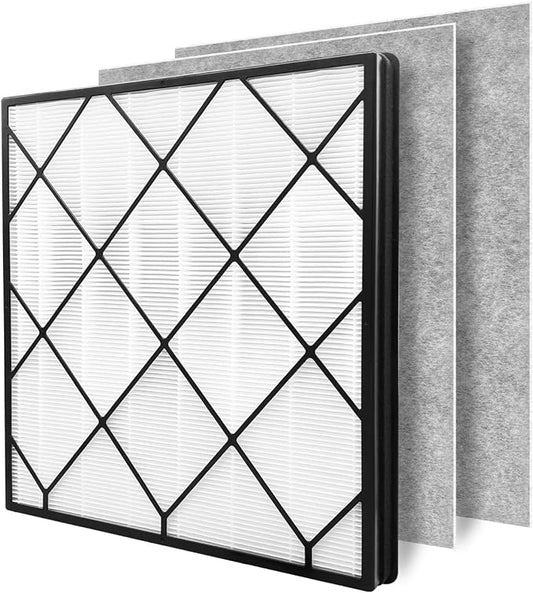 True HEPA Filter Replacement for Shark Air Purifier 4, Compatible with Shark HE400, HE401, HE401C, HE401NP, HE402, HE402C, HE405, UA415, Compare Part No. HE4FKBAS, HE4FKPET, HE4FKPETMB, HE4FKPRO