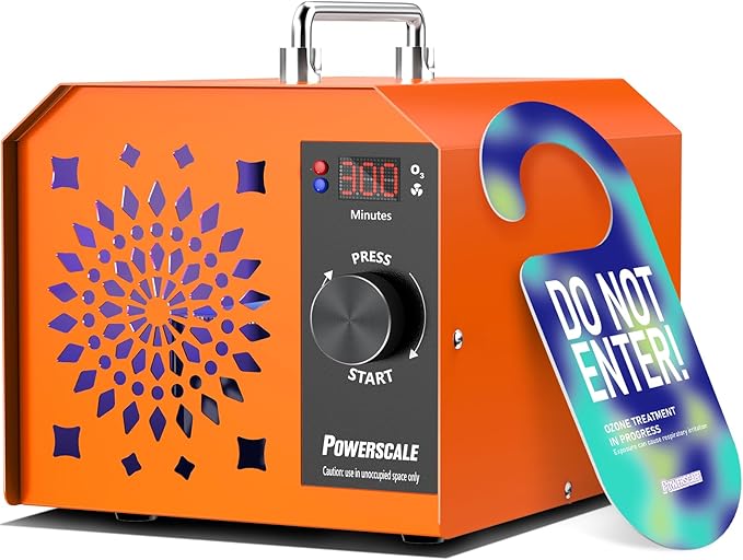 Commercial Ozone Machine 250,000mg/h Odor Removal Intelligent Control Ozone Generator Odor Eliminator OZB3 for Large Homes Offices High Capacity Ozone Air Purifier to 21,000sq.ft. Orange