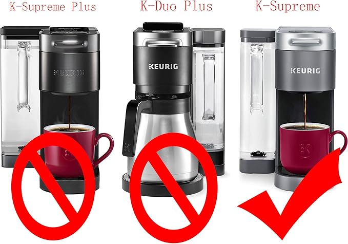 Anbige Replacement Parts 66oz Water Reservoir with Filter Holder and 6 charcoal Water Filters,Compatible with Keurig K-Supreme Single Serve K-Cup Pod Coffee Makers