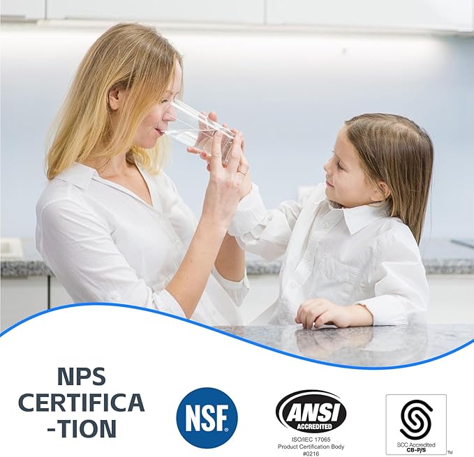 BLUERISE 5 Micron 10" x 4.5" Water Filter Replacement Whole House Sediment Home Water Filter Replacement Cartridge Ro Sediment Filter Easy Installation Fits Any 10" Reverse Osmosis Unit（pack of 2）