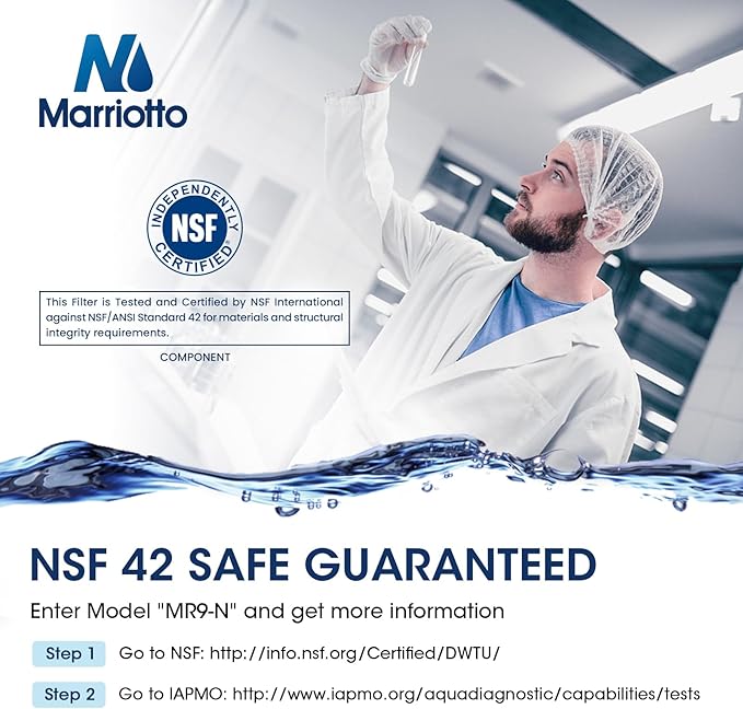 MARRIOTTO Water Filter Compatible with XWFE (Built-in CHIP), Replacement for GE XWFE, XWF Refrigerator Water Filter Pack of 1