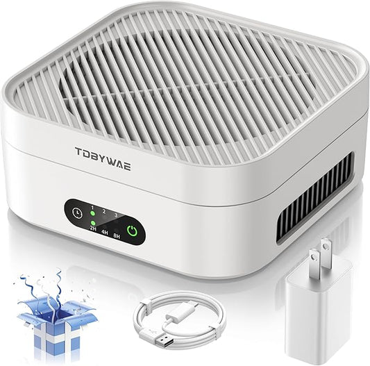 Air Purifiers for Home – True HEPA Air Purifier for Pets, Smoke & Allergies | 600 Sq Ft Coverage | Ultra-Quiet & Portable Small Air Purifier for Bedroom/Travel/Desk/Office/RV