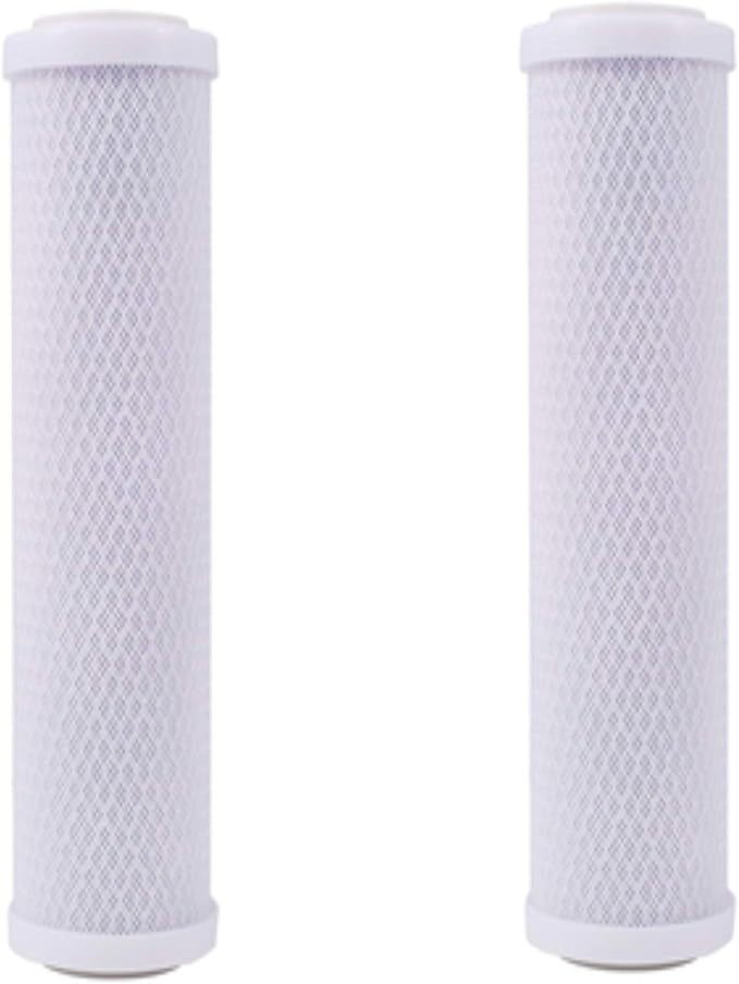 CFS – 2 Pack Carbon Block Water Filter Cartridges Compatible with OptiPure CTOS-10 Models – Removes Bad Taste – Whole House Replacement Filter Cartridge – 10" Replacement Cartridge – 0.5 Micron