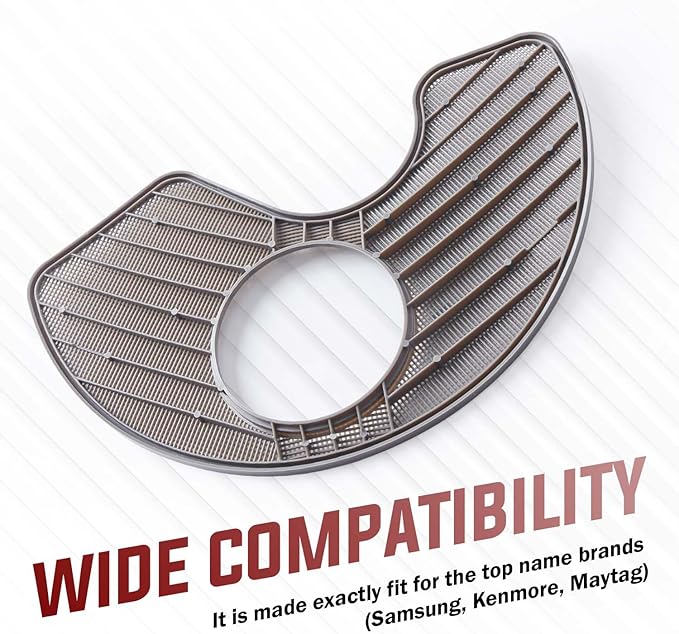 WPW10463906 Dishwasher Screen Filter by Seentech- Works with Whirl-pool, Ken-more, Kitchen-Aid; Replaces part numbers: AP6021820, W10195360, W10463906