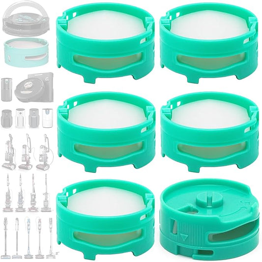 [6 Pack] Odor Neutralizer Technology Replacement Cartridges: Compatible with Shark AZ3000 AZ3002 HZ3000 HZ3002 HZ702 IZ862H IZ562H ZD550 ZU102 LA702 Vacuum Cleaner & Air Purifier - 1541FC3000 Original