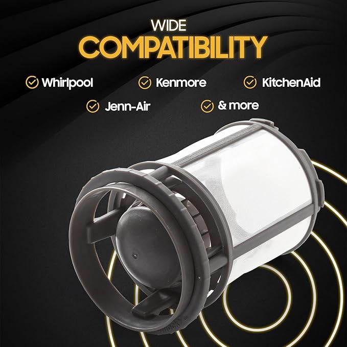Seentech W10872845 Dishwasher Pump Filter Cup Replacement Part Compatible With Whirlpool Kenmore Dishwasher- Replaces: 8579307 AP6030094 W10056425 W10056426