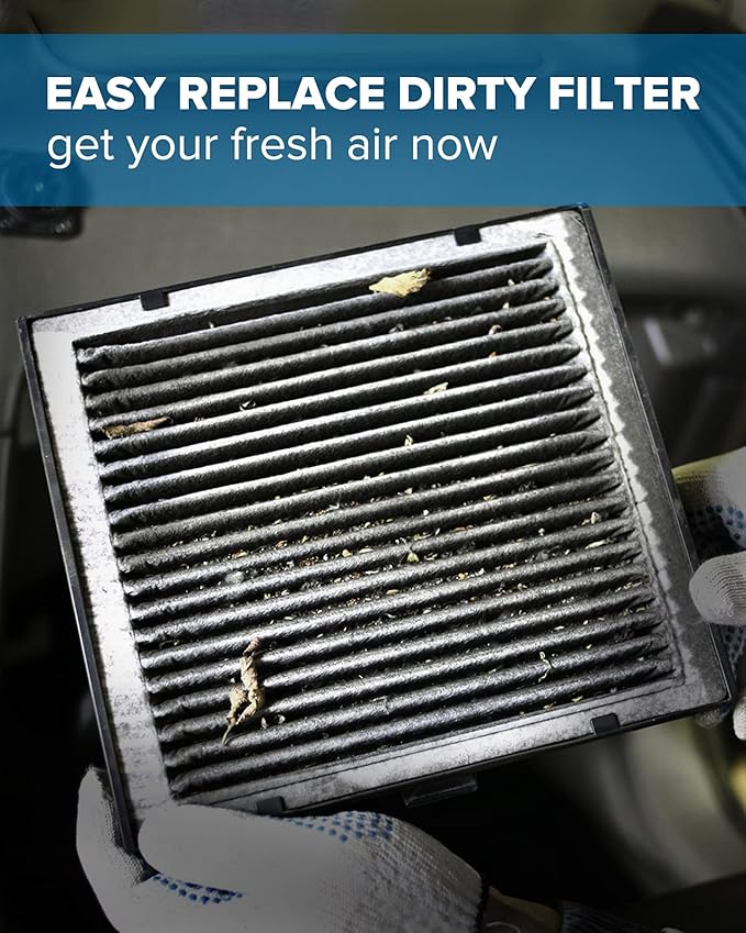 PHILTOP ACF088 (CF11924) Cabin Air Filter, Replacement for Fiat500 (2012-2019), Premium Cabin Filter with Activated Carbon Filter Up Dust Pollen Odor