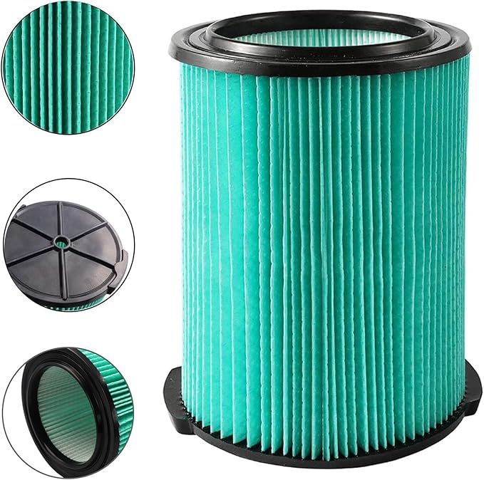 2 Pack VF6000 5-Layer Replacement Filter for Ridgid Shop Vac 5-20 Gallon Wet Dry Vacuums WD5500 WD0671 WD6425 WD7000 WD1280 WD1851 WD1680 WD1956 RV2400A 1400RV RV2600B, fit for Husky 6-9 Gallon Vacs