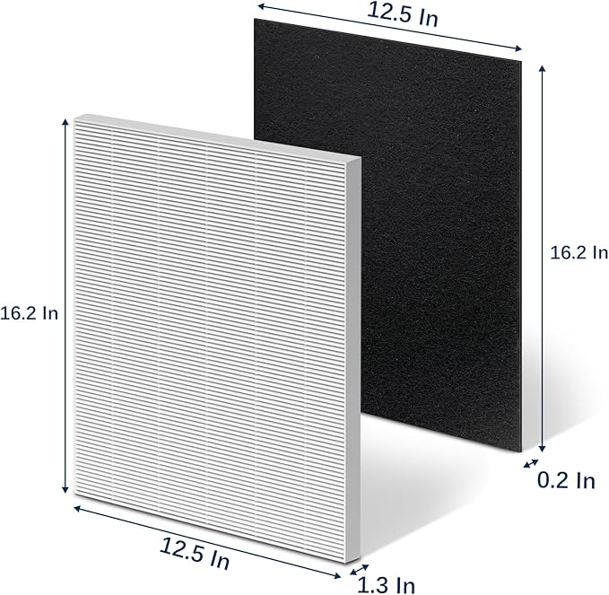 115115 HEPA Replacement Filter A for Winix Plasmawave Air Purifier C535 5300 5300-2 6300 6300-2 P300 AM90 C909 9800, 2 True HEPA Filters + 8 Carbon Pre-Filters