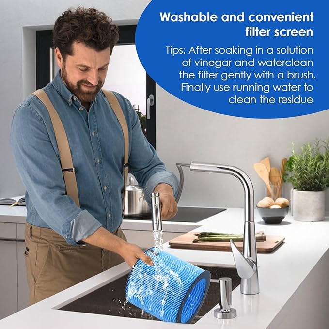 MIRO PRO Humidifier Filters Replacement for Afloia MIRO PRO and Kilo PRO Air Purifier Humidifier 2 in 1, Washable Wet Curtain 2-Pcs