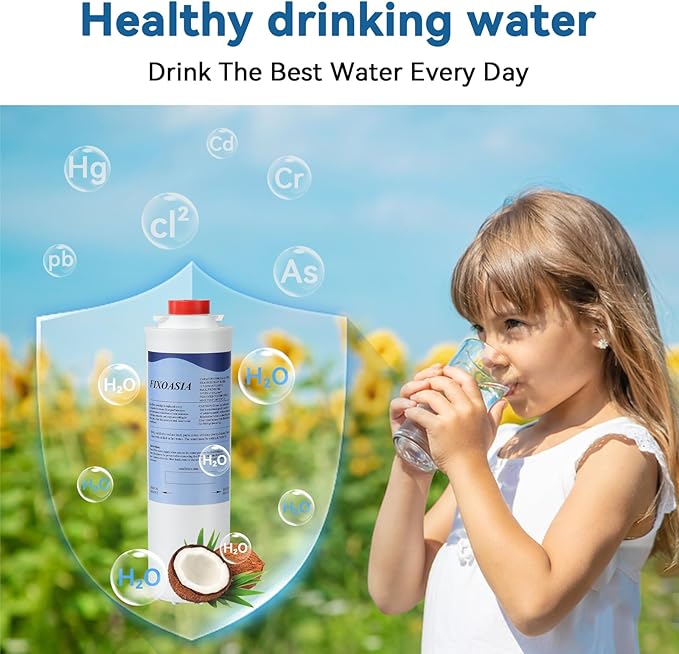 2 Pack Compatible with Elkay 5130OC Series EWF3000 WaterSentry System Filter Replacement,Compatible with Ezh20 Bottle Filling Station,Compatible with ERF750,51299C,Height 11.61",3000 Gallon,No Chip
