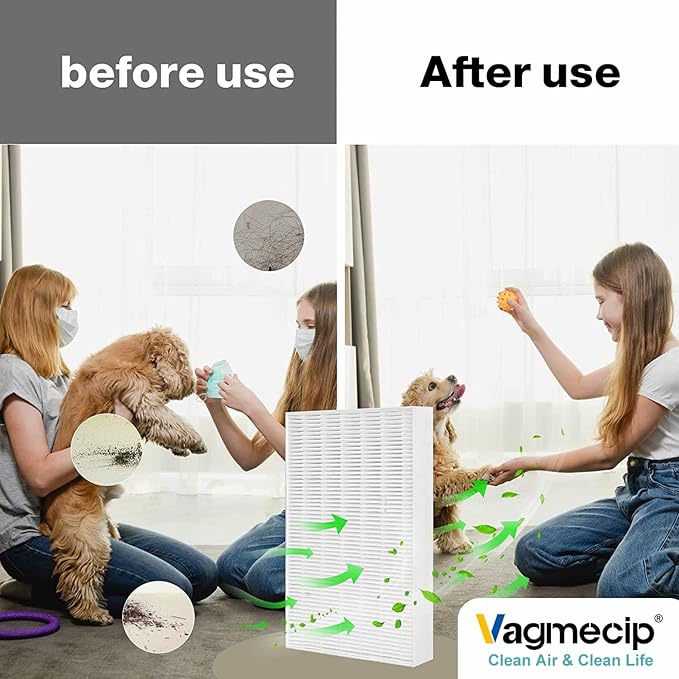 6 Pack HPA300 Filter Replacement Compatible With Honeywell HPA300, HPA200, HPA100, HPA090 Series and HPA5300 Air Purifier, H13 True Replacement,Filter R (HRF-R3 & HRF-R2 & HRF-R1)