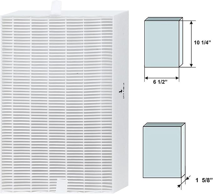 Replacement Honeywell Air Purifier Filter R, HRF-R1 for Honeywell HPA-094 HPA-100 HPA-104 HPA-105 HA-106 Air Purifier Models,Compared with Part R Filter HRF-R1 HRF-R2 HRF-R3-1 Pack