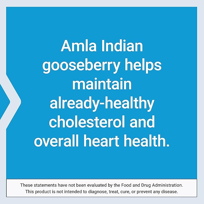 Life Extension Advanced Lipid Control, amla Extract, Indian Gooseberry, Heart Health, endothelial Health, Vegetarian, Gluten-Free, 60 Capsules