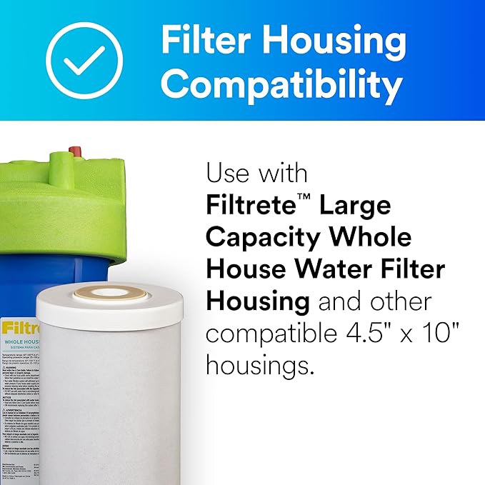 Filtrete Large Capacity Granulated Activated Carbon Whole House Water Filter 4WH-HDGAC-F01. for use with 3WH-HD-S01 System