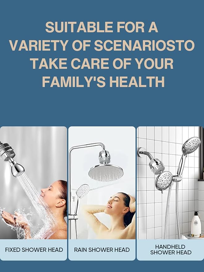 Cobbe HD HEAVY DUTY High Output Shower Filter – 99% REMOVAL Shower Head Filter for Hard Water, Heavy Metals, Chlorine and Harmful Substance, Improve your skin and hair - Pink