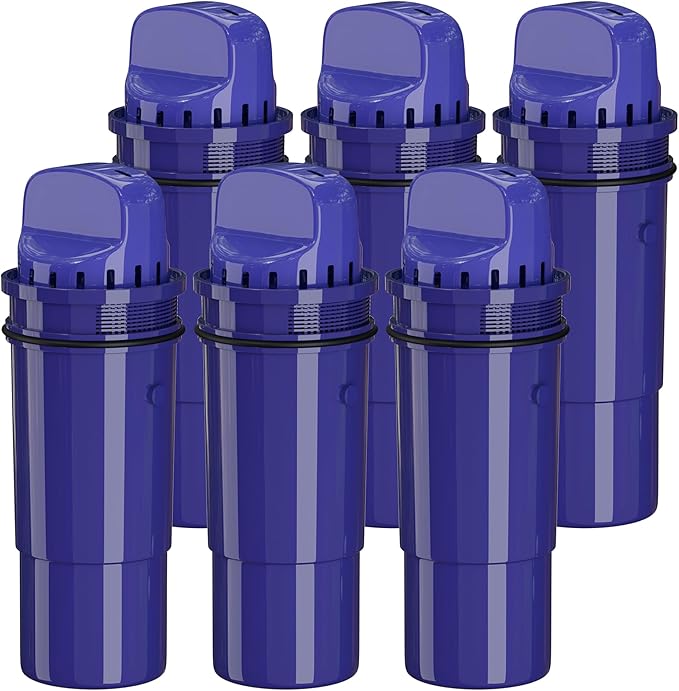 Water Filter Replacement for PUR Pitchers & Dispensers, CRF-950Z, PPF900Z, PPF951K, 4-in-1 Filter System, Reduce Chlorine, PFOA and PFOS, Odor, 6 Pack,By NUTTUTO