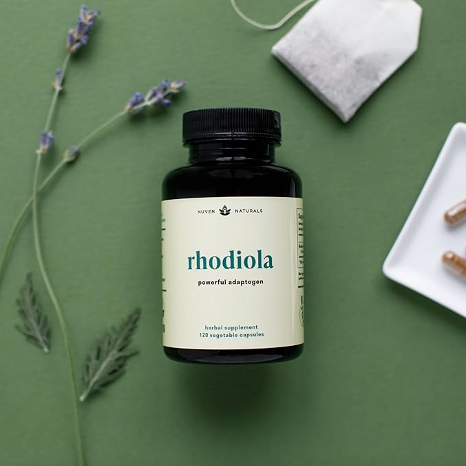 Rhodiola Rosea 600 mg | 60 Servings | Ultra Potent Rhodiola Supplement with 3% Salidroside & 1% Rosavins for Stress Support, Mood Support & Energy - Adaptogens for Calm & Focus - Gluten Free & Non-GMO