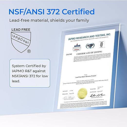 Waterdrop TSU 0.01 Micron Ultra Filtration Under Sink Water Filter System, 3-Stage Tankless Under Sink Water Filtration System with Faucet, Smart Panel, Not Lower TDS, Drilling Required