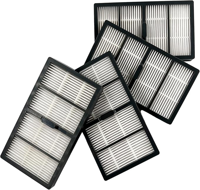 Dttery High Efficiency HEPA Filter Kit Replacement Part for iRobot Roomba s Series s9 s9+ Plus Robot Vacuums, 4643682, 4 Pack