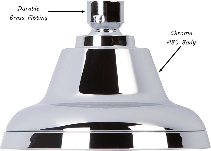 Massaging Shower Head High Pressure - Multi-Function, Massage Rainfall Showerhead With Boosting Mist For Low Flow Showers & Adjustable Water Saving Nozzle, 2.5 GPM - Chrome