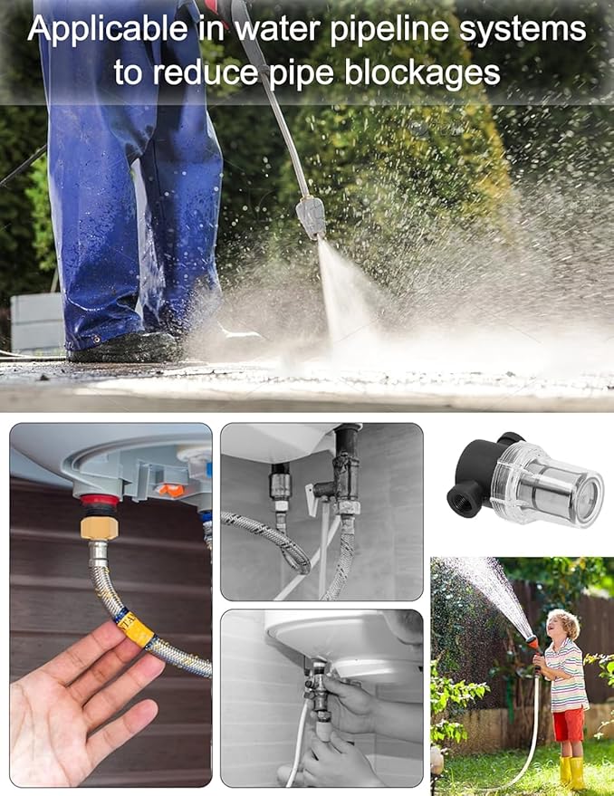 Inline Beer Filter, 100 Mesh 150 Micron Water Filter Plastic T Strainer Filtration Device, Gravity Feeding of Siphon Tube Brewing for Home Brewing Supplies (100 Mesh 150 Micron)