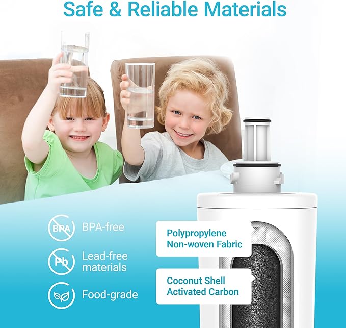 AQUA CREST DA29-00003G Refrigerator Water Filter, Replacement for Samsung DA29-00003G, DA29-00003B, DA29-00003A, Aqua-Pure Plus, HAFCU1, RFG237AARS, RS22HDHPNSR, RSG257AARS, WSS-1 (Pack of 3)