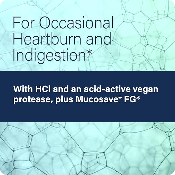 Betaine HCl with Pepsin - Supplement for Low Stomach Acid - Betaine Hydrochloride Supplement - Digestive Enzymes - Enzimas Digestivas - 120 Capsules