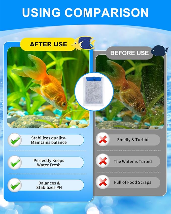 16 Pack Upgraded Medium Filter Cartridges Compatible with Tetra Whisper Filter Cartridges Medium for Aquariums 10i IQ10 PF10 Compatible with Tetra Fish Tank Filters with Three Top Materials