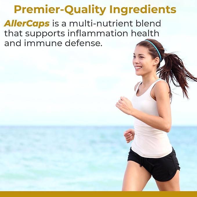 Premier Research Labs AllerCaps - A Lung Health Supplement with NAC/N-Acetyl Cysteine, Featuring Bromelain, Reishi Mushroom & Quertecin, Immune Support Formula - 60 Vegetarian Capsules