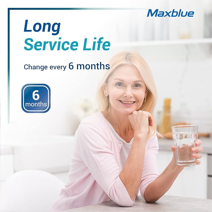 Maxblue DA97-17376B Refrigerator Water Filter, Compatible with Samsung® HAF-QIN/EXP, DA97-08006C, HAF-QIN, RF28R7201SR, RF28R7351SG, RF23M8070SR, MB-F45, 3 Filters