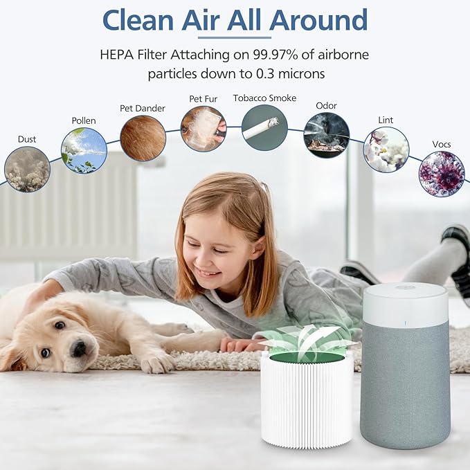 411i Max Replacement Filters for Blueair 411i Max and 411a Max Air Purifier, for Blue Pure 411i Max F4MAX Particle and Activated Carbon Filter, 2 Pack