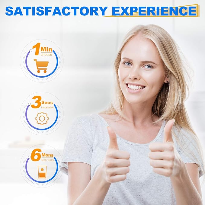 GOLDEN ICEPURE EDR6D1 Water Filter Replacement for NGRG2000, 2Pack, Everydrop Filter 6, 4396702, 4396701, AQF-4396701, WF-NL120V, 469915, SGF-W10, WF293, EFF-6001A