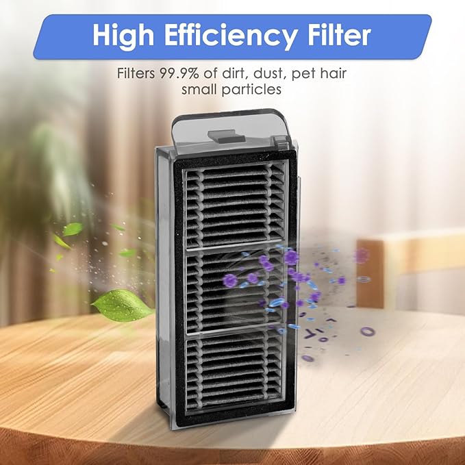 (4 Pack) X50 Ultra Replacement HEPA Filters Compatible with Dreame X50 Ultra/ L50 Ultra/ L40S Pro Ultra/ X50 master/Mova V50 Ultra Robot Vacuum Cleaner, Filter Kit, Filters Accessories Kit