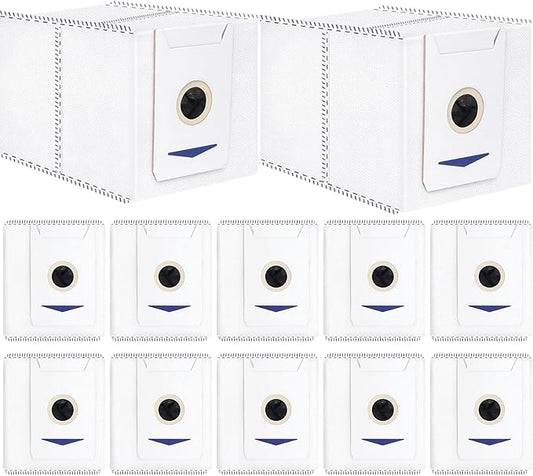 12 Pack Replacement Dust Bags for Yeedi M12 PRO+ Robot Vacuum Cleaner Spare Parts Accessories, 3.9L Large Capacity Dirt Disposable Vacuum Bags