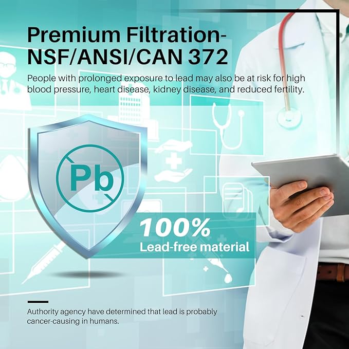 ICEPURE DA29-00003G Remove PFOA&PFOS, NSF/ANSI 401&473&53&42&NSF/ANSI/CAN 372 Water Filter, Replacement for Samsung DA29-00003A, Aqua-Pure Plus DA29-00003B, HAFCU1, RF267AERS, HDX-FMS-1, 3PACK