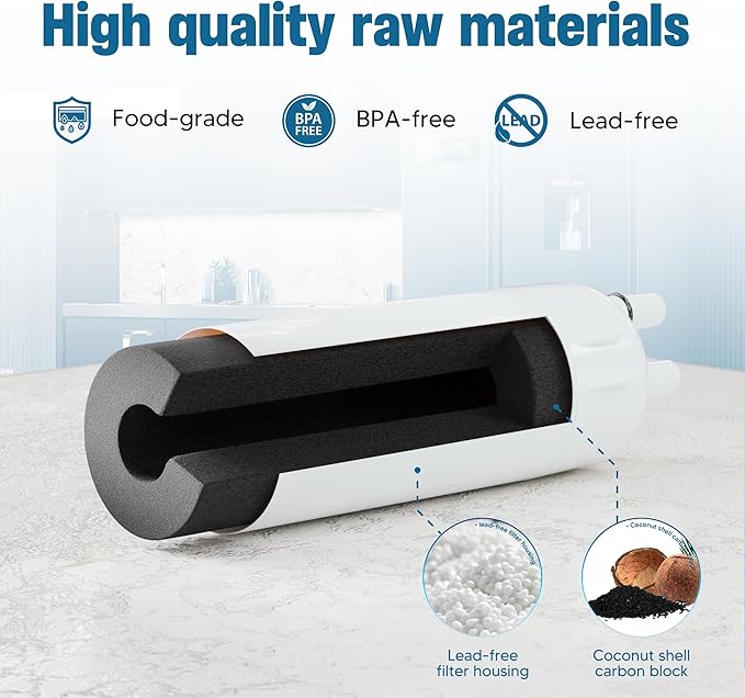 W10295370A Water Filter Replacement Compatible with W10295370, EDR1RXD1, Filter 1, WHR1RXD1, KAD1RXD1, P8RFWB2L, P8WB2L, P4RFWB, P5WB2L, Pack of 3,By DESENRUIS