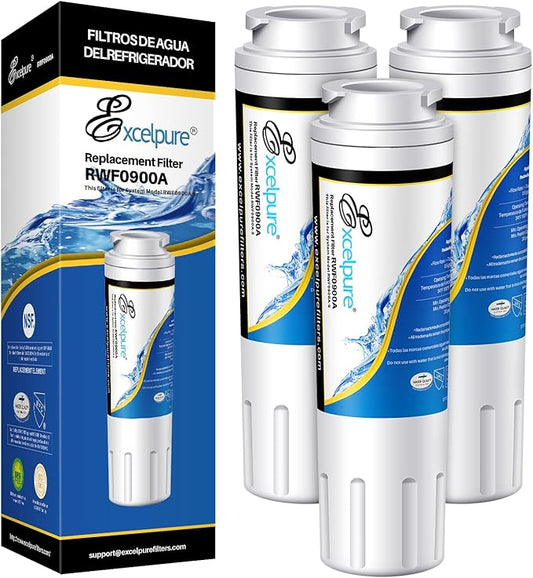 UKF8001 Replacement for Whirlpool FILTER 4, EDR4RXD1, 4396395, WRX735SDBM00, RWF0900A, EFF-6007A, MFI2568AES, MFI2569VEM, RFC0900A, WF295, PURICLEAN II, Refrigerator Water Filter, 3PACK