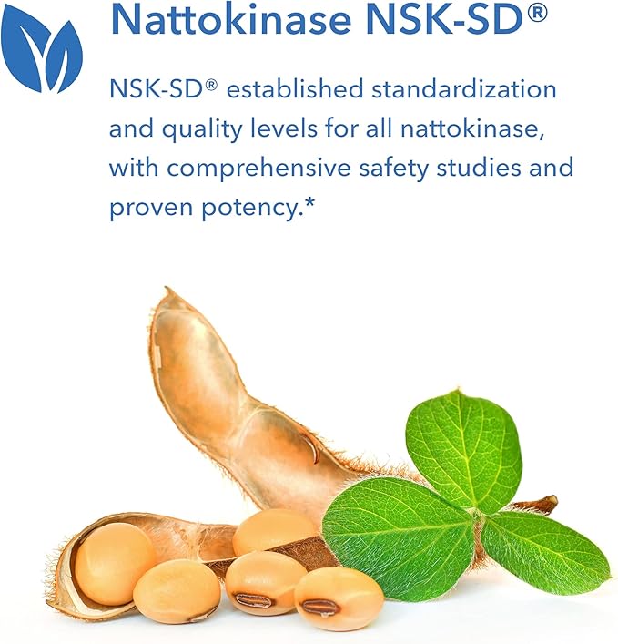Allergy Research Group Nattokinase 2000 FU / 100mg - Nattokinase Supplement for Women and Men, Natural Enzyme Support for Heart and Blood Health - 180 Softgels