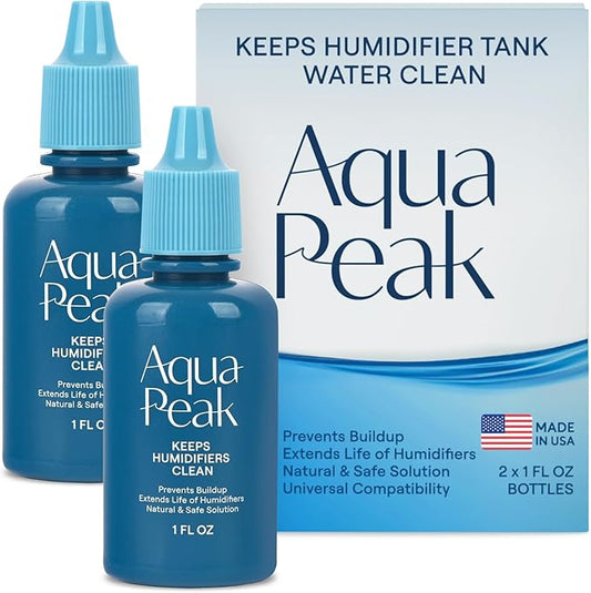 [2-Pack] Humidifier Drops for a Clean Tank - 400+ Uses - Food Grade Humidifier Cleaner - Slows Residue Accumulation and Scaling - Made in USA - Humidifier Water Treatment Cleaning Solution