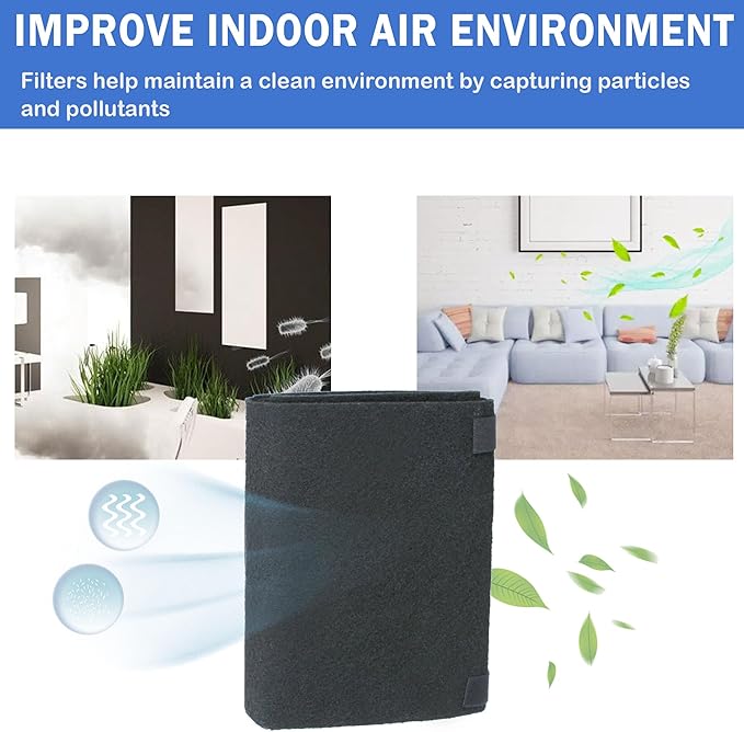 Cut to Fit Carbon Air Filter,Replacement Charcoal Filters,Carbon Pad Pre Filter, Pre Filter Carbon Sheet for Air Purifier,Pack of 1, 16x48