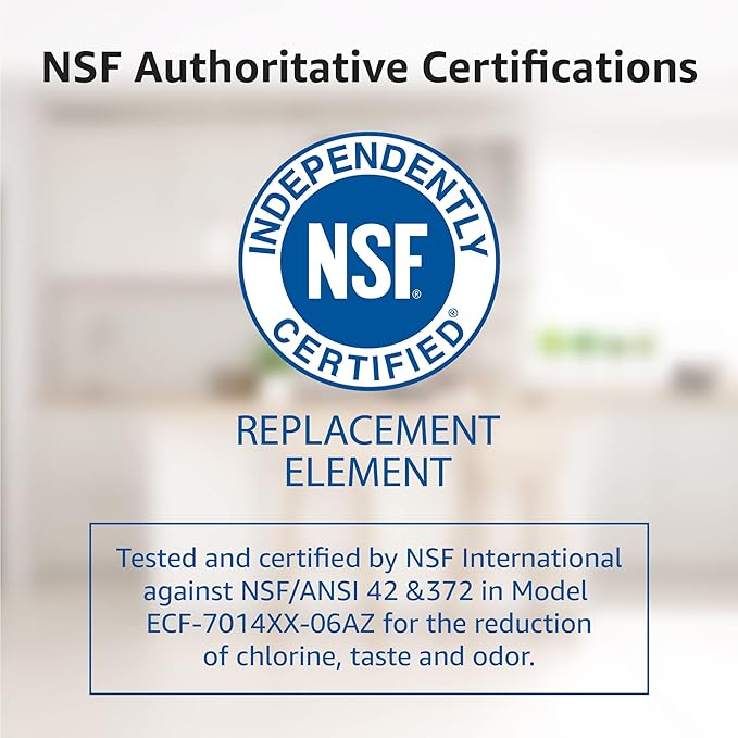 Overbest NSF Certified Pitcher Water Filter, Replacement for Brita® Pitchers and Dispensers, Brita® Classic 35557, OB03, Mavea® 107007, and More, Includes 6 Filters